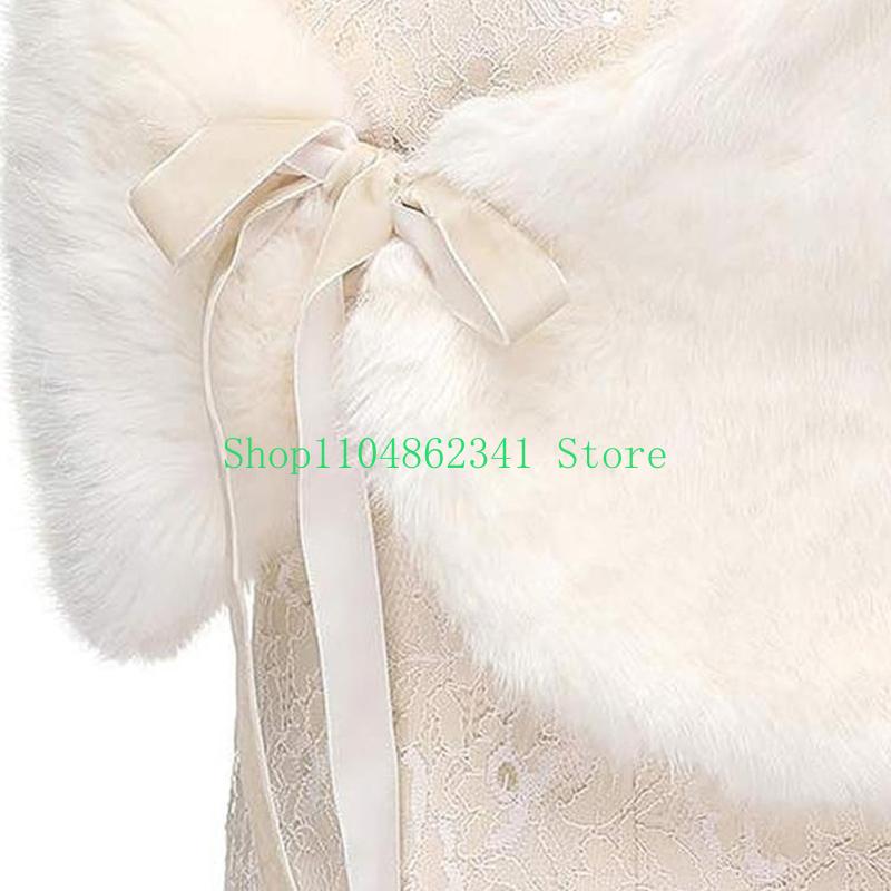 652F Sophisticated Faux Furs S - Stole Wedding Shawl ulasan dan harga
