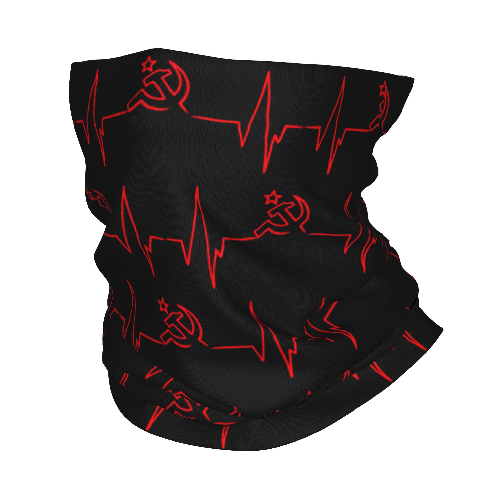 Custom Heartbeat Russian Flag  - Neck Warmer Tube ulasan dan harga