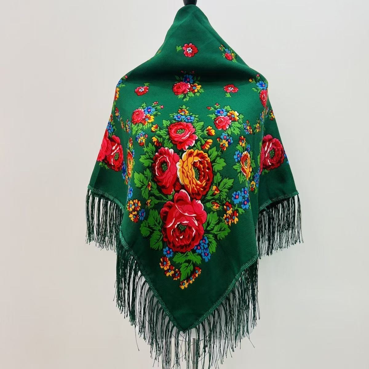 120*120cm Luxury Floral Russia - Bandana Cotton ulasan dan harga