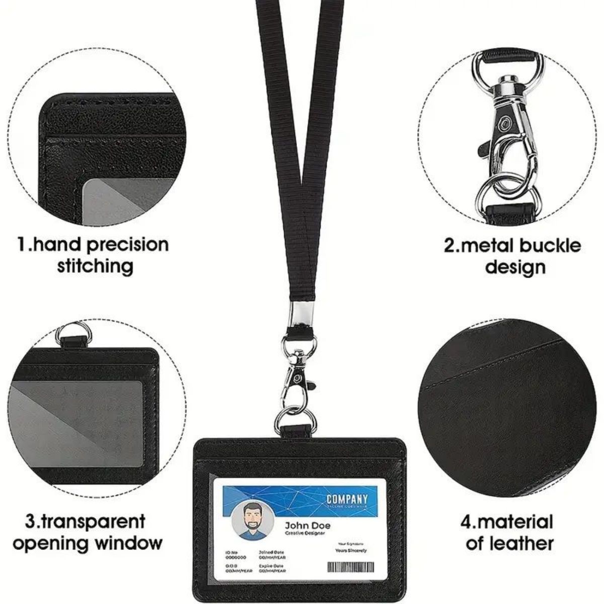1 pc Horizontal ID badge holde - Lanyard Badge Holder ulasan dan harga