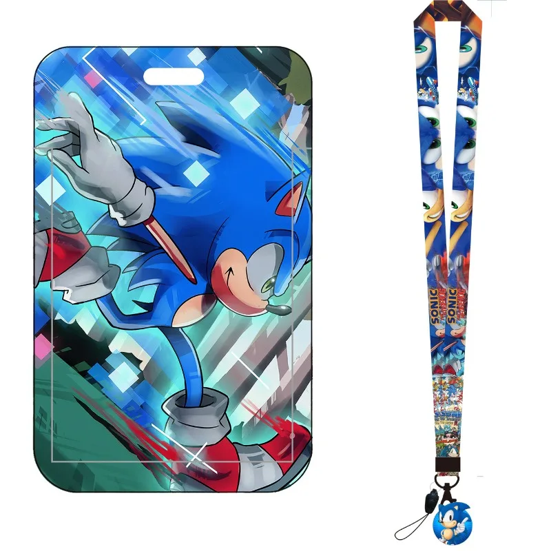 Cartoon Sonic Bus Card Holder  - Lanyard Badge Holder ulasan dan harga