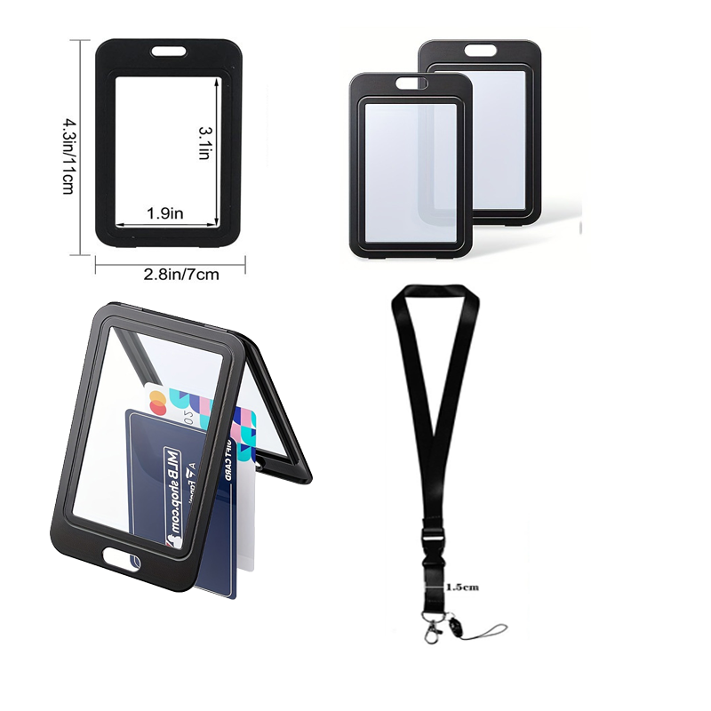 3PCS Plastic Badge Employee Ba - Lanyard Badge Holder ulasan dan harga