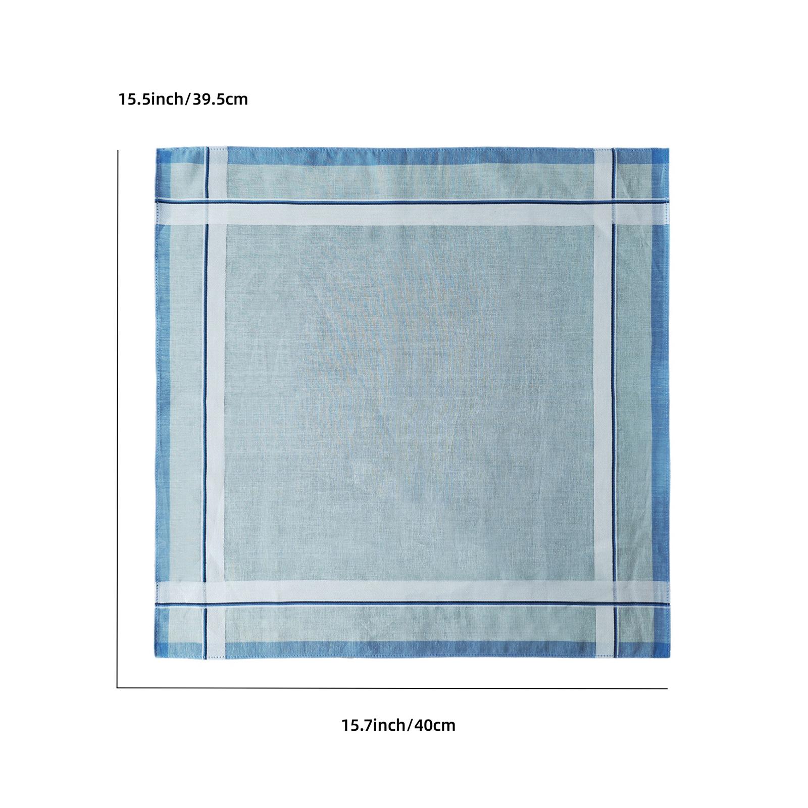 6Pcs Pocket Square Hankies 40c - Handkerchief Cotton Men ulasan dan harga