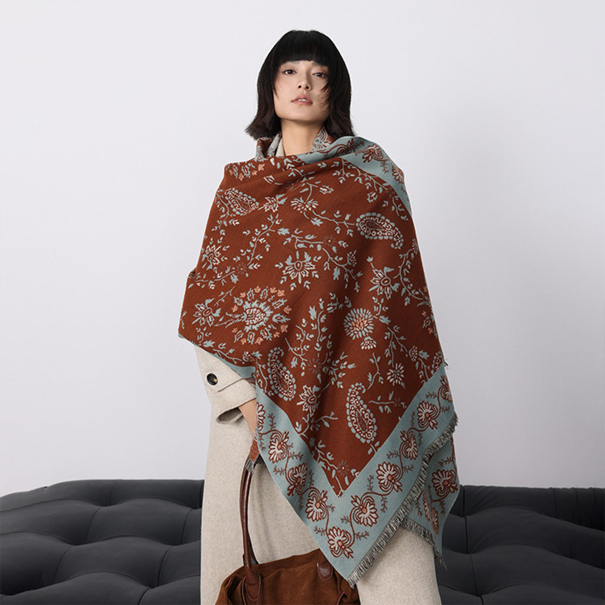 Luxury Winter Imitation Cashme - Woven Scarf Blanket ulasan dan harga