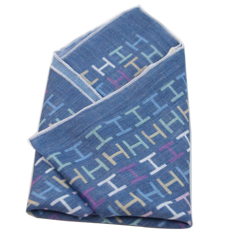 Men's Square Scarf with Button - Bandana Cotton ulasan dan harga