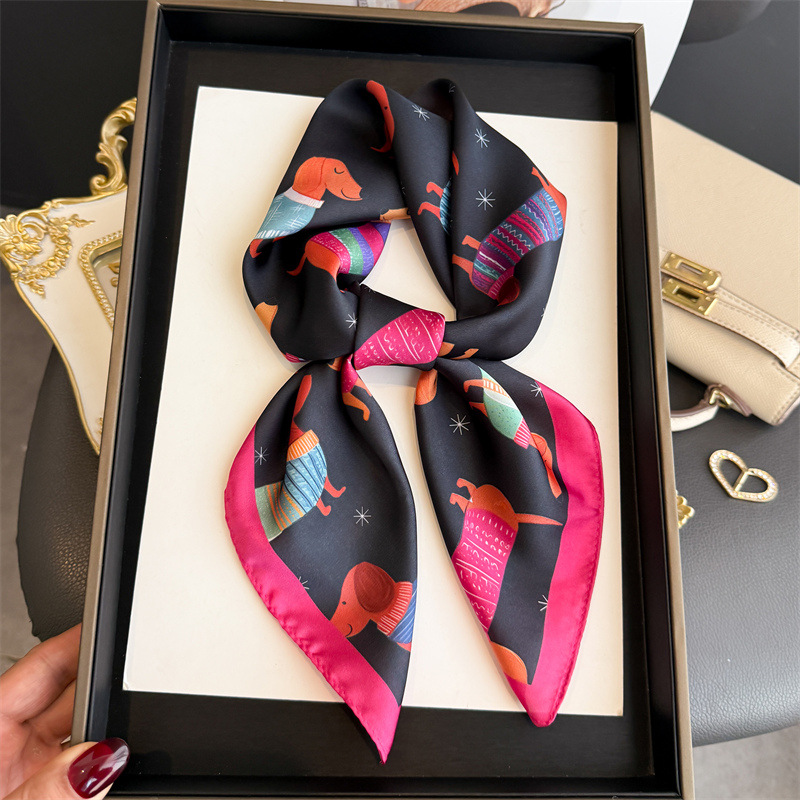 Fashion Wiener Dog Print Banda - Face Scarf Mask ulasan dan harga