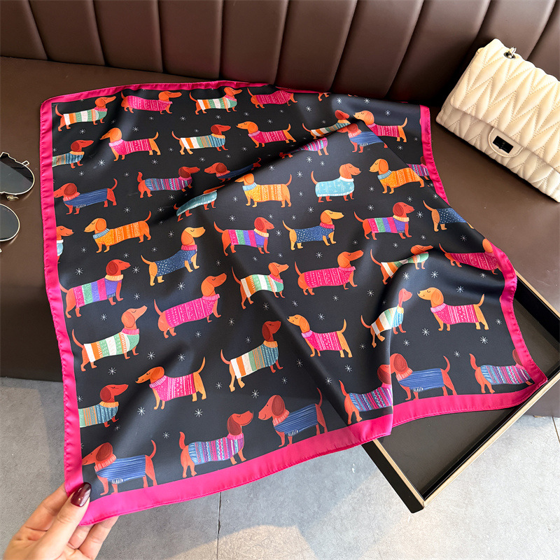 Fashion Wiener Dog Print Banda - Face Scarf Mask ulasan dan harga