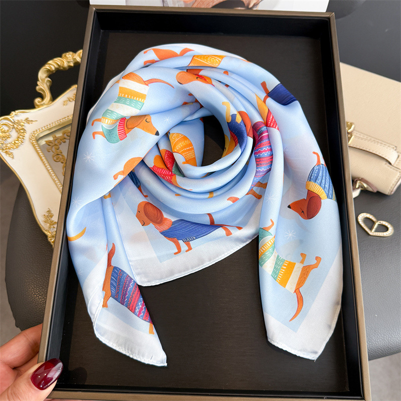 Fashion Wiener Dog Print Banda - Face Scarf Mask ulasan dan harga