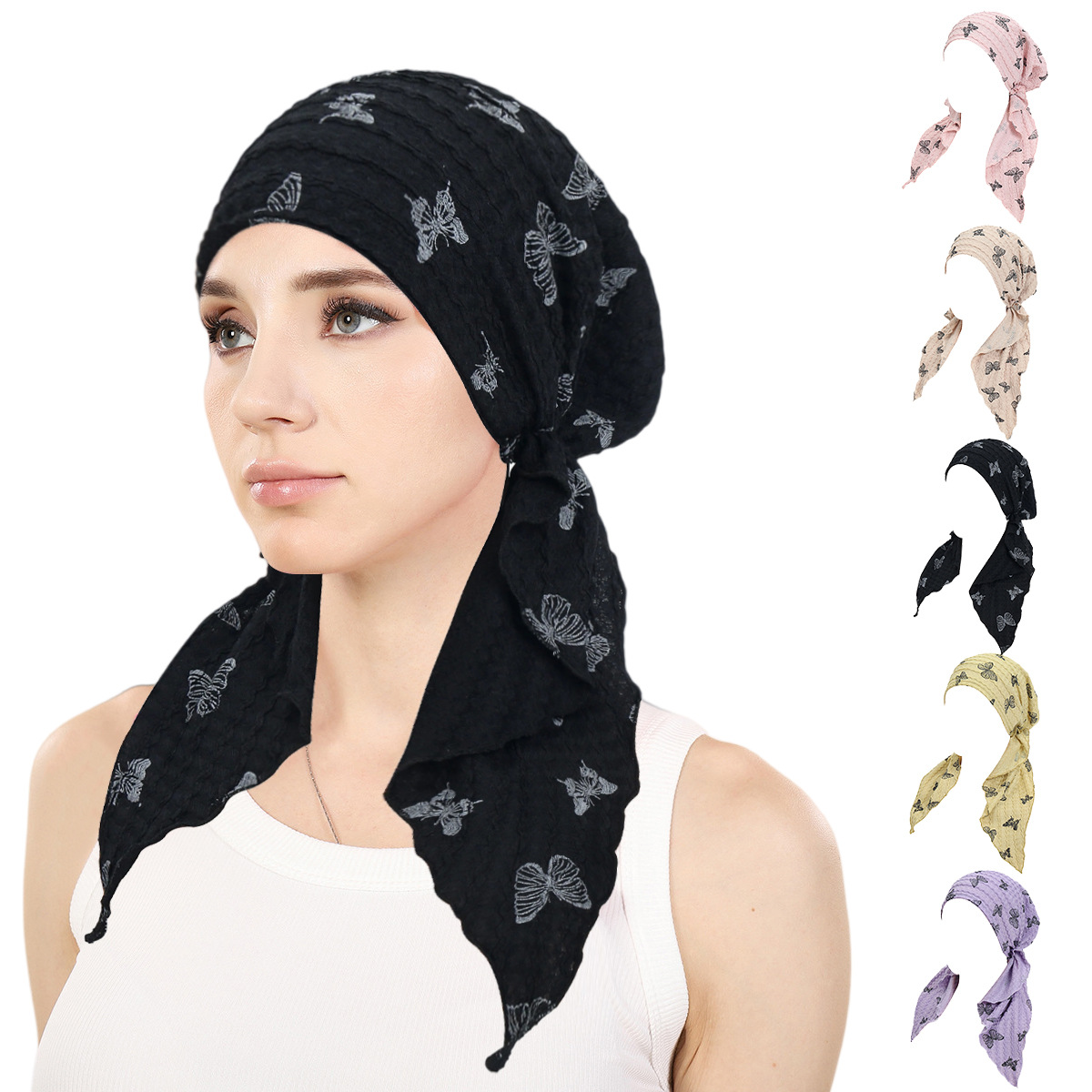 Women Muslim Hijab Caps Wrap H - Head Wrap Turban ulasan dan harga