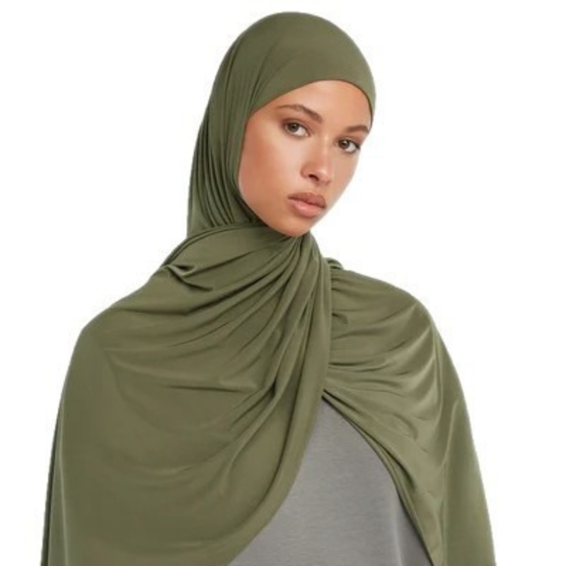 D9 Premium Liquid Jersey Hijab - Head Wrap Turban ulasan dan harga