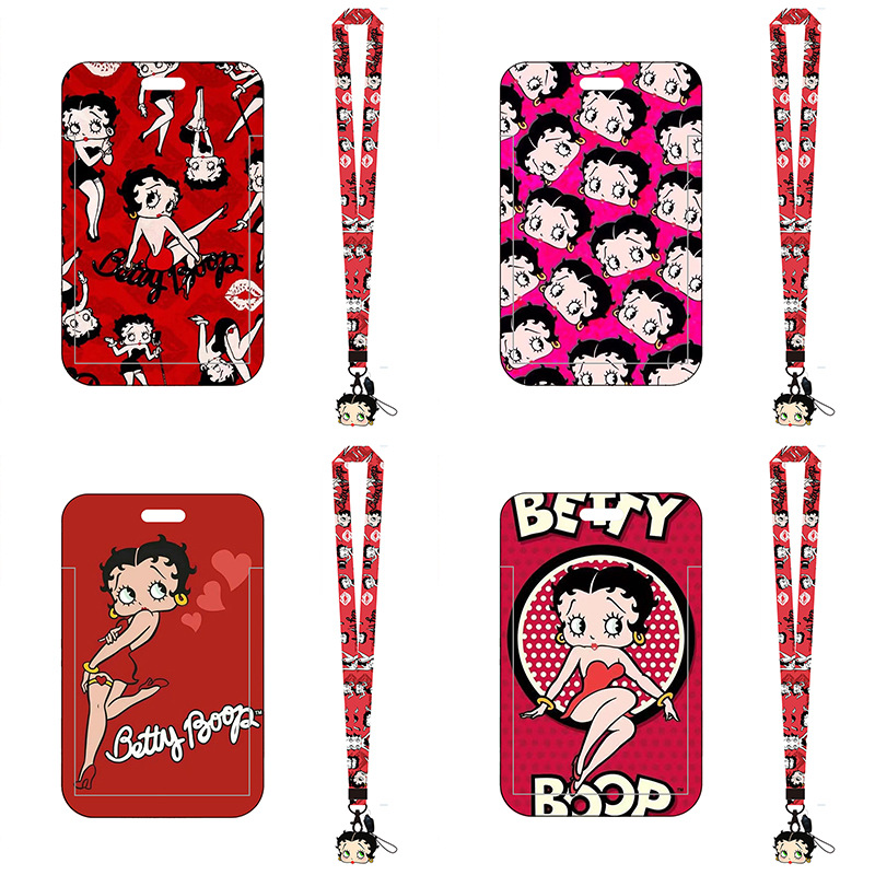 Betty Boop series anime bus ca - Lanyard Badge Holder ulasan dan harga